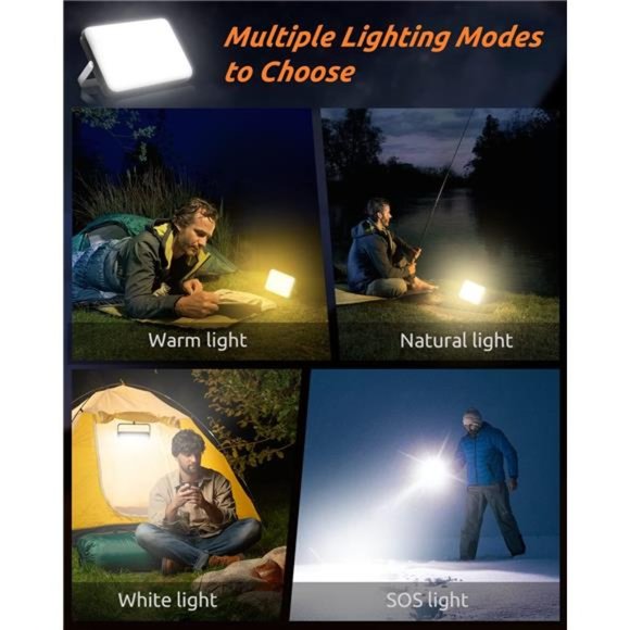 LED Camping Lantern Rechargeable 4000LM,20000mAh Portable Power Bank upto 144hrs - Picture 2 of 6